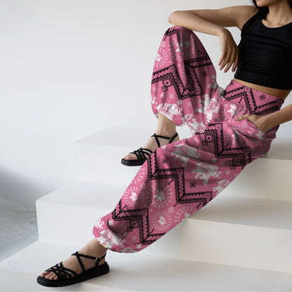 Elephant Vibe Harem Pants – Boho Yoga Pants with Pockets