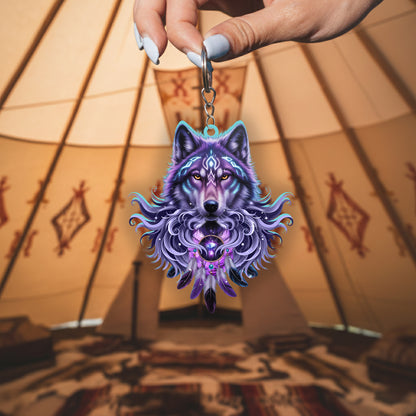 Native Eagle Keychain – Spiritual Animal Totem, Boho Gift for Eagle Lovers