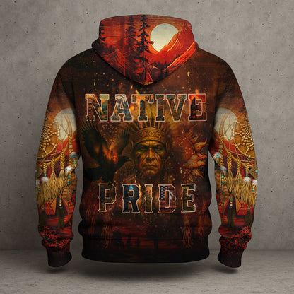 Native Pride - Echoes of the Ancestors – The Chief Spirit 3D Hoodie, Honoring Native Roots
