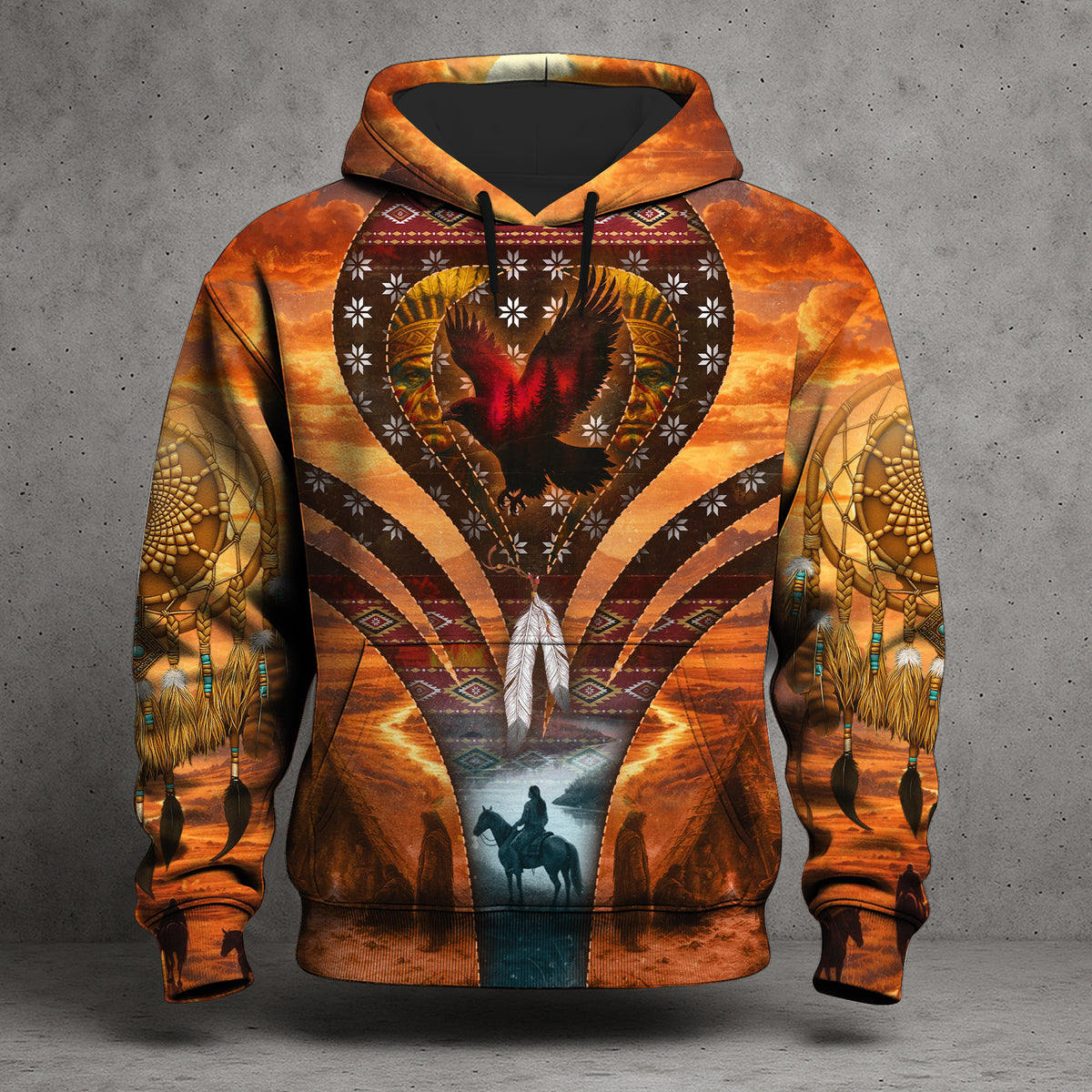 Echoes of the Ancestors – The Chief Spirit 3D Hoodie, Honoring Native Roots