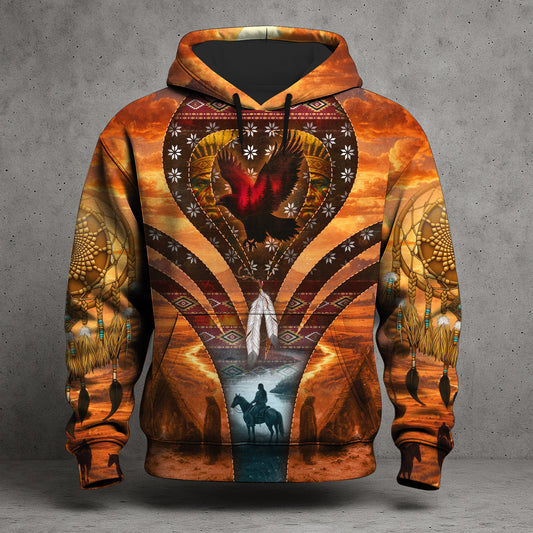 Echoes of the Ancestors – The Chief Spirit 3D Hoodie, Honoring Native Roots