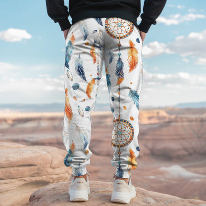 Tribal Aztec Pattern Sweatpants for Men & Women 21