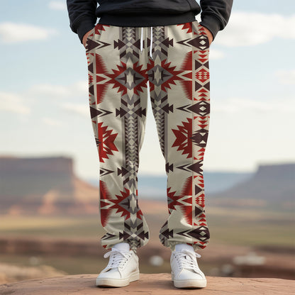 Tribal Aztec Pattern Sweatpants for Men & Women 12