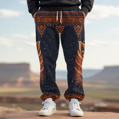 Tribal Aztec Pattern Sweatpants for Men & Women - 30