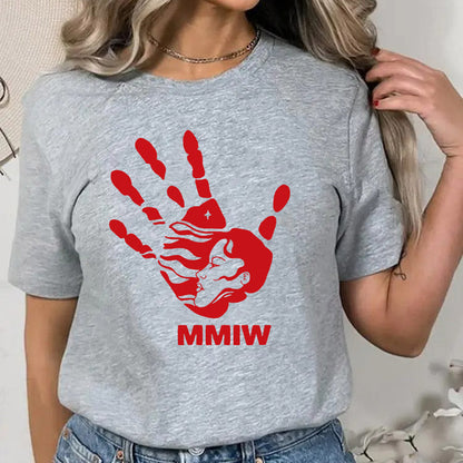 MMIW Red Hand Indigenous Owned Shirt Unisex T-Shirt