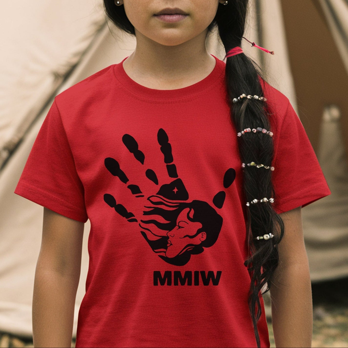 MMIW Red Hand Indigenous Owned Shirt Unisex T-Shirt