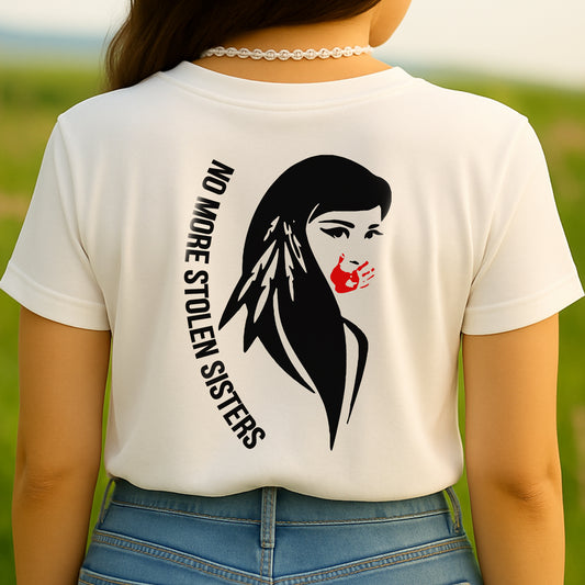 No More Stolen Sisters Indigenous Women MMIW Unisex Back T-Shirt/Hoodie/Sweatshirt 010