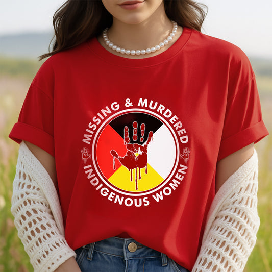 MMIW Four Seasons Indigenous Unisex RED T-Shirt/Sweatshirt/Hoodie