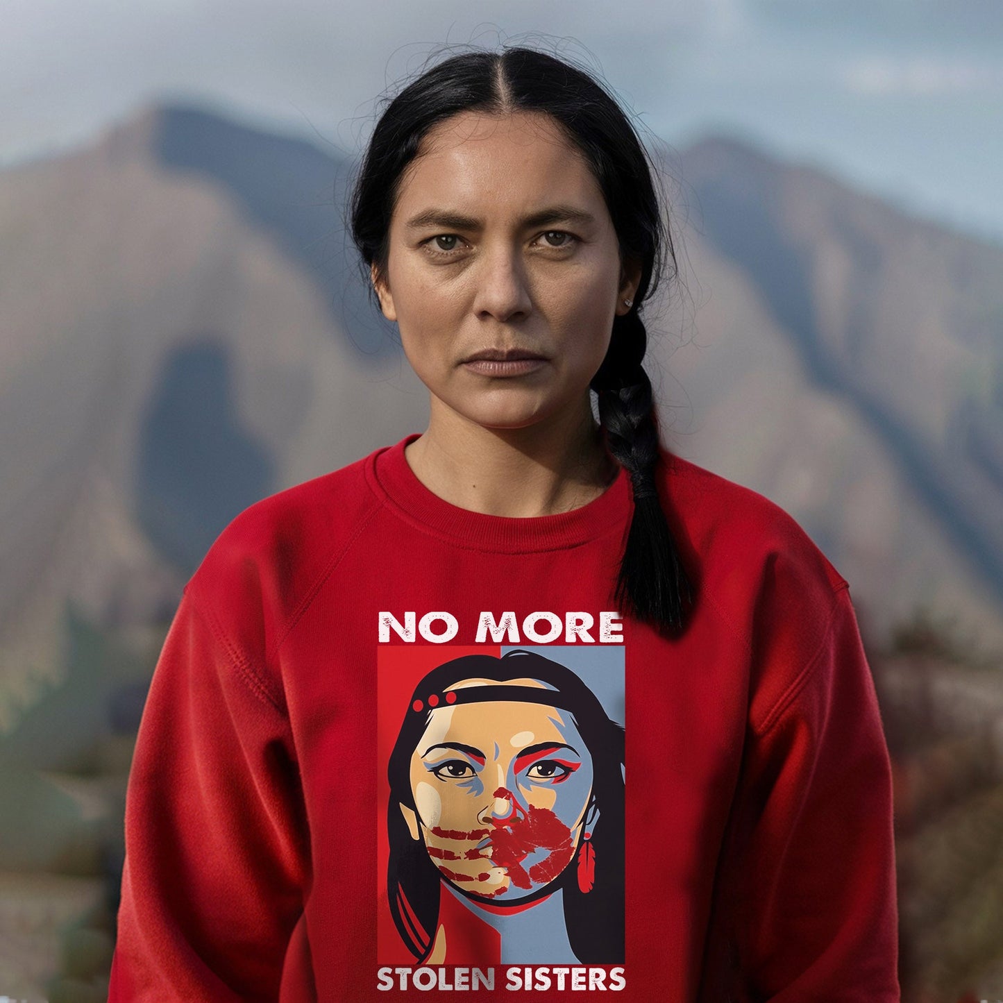 MMIW No More Stolen Sisters Red Hand Unisex T-Shirt