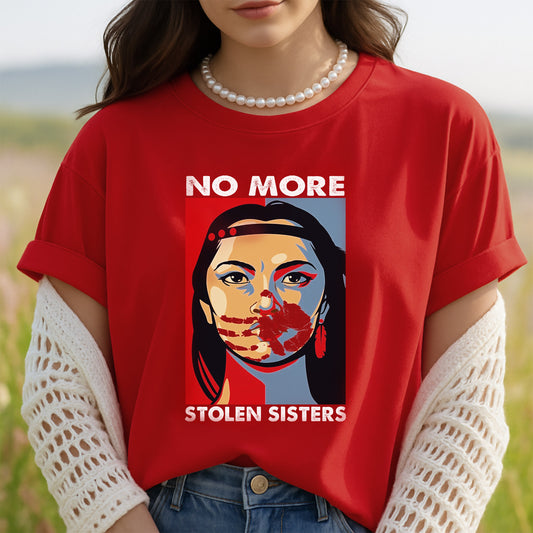 MMIW No More Stolen Sisters Red Hand Unisex T-Shirt