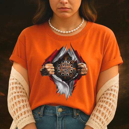 Every Child Matters Two Hand Strong For Orange Shirt Day Unisex T-Shirt/Hoodie/Sweatshirt
