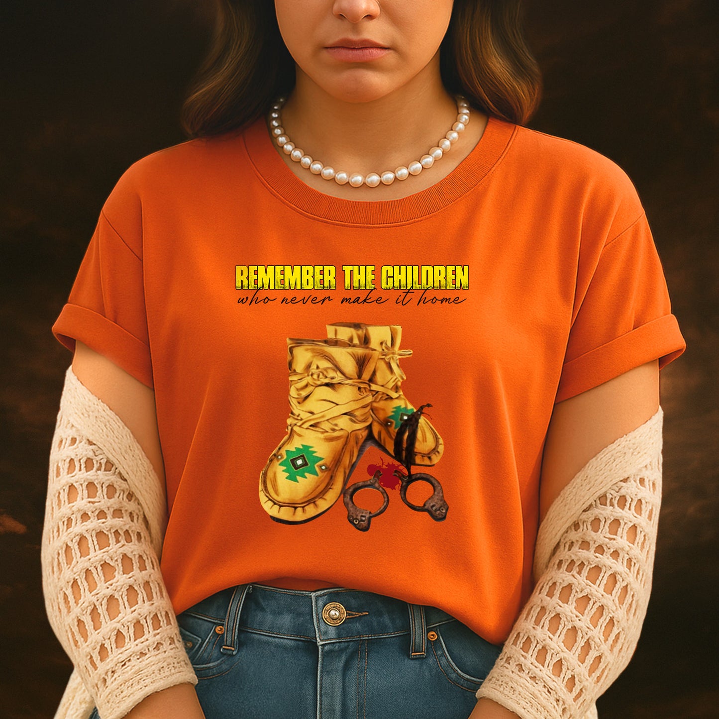 Every Child Matters Remember The Children Who Never Make It Home Shoes Orange Day Unisex T-Shirt/Hoodie/Sweatshirt