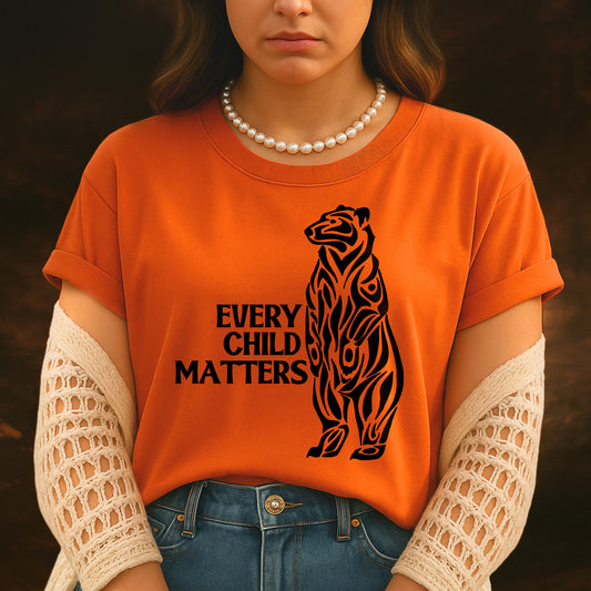 Every Child Matters Black Bear For Orange Day Unisex T-Shirt/Hoodie/Sweatshirt