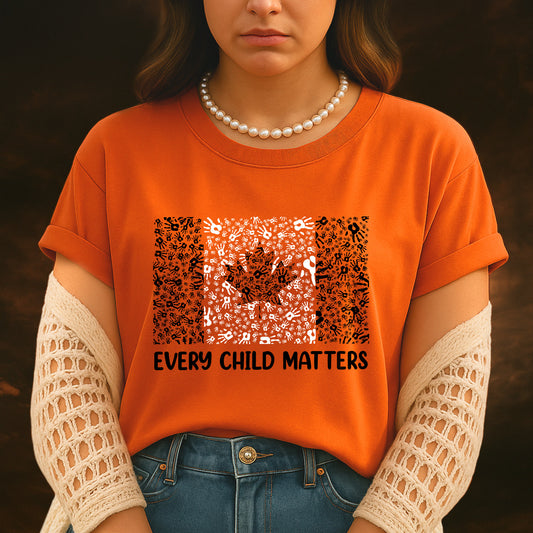 Every Child Matters Canada Flag For Orange Day Unisex T-Shirt/Hoodie/Sweatshirt