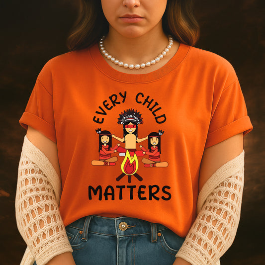 Every Child Matters Indigenous Awareness Children Together Orange Shirt Day Unisex T-Shirt/Hoodie/Sweatshirt