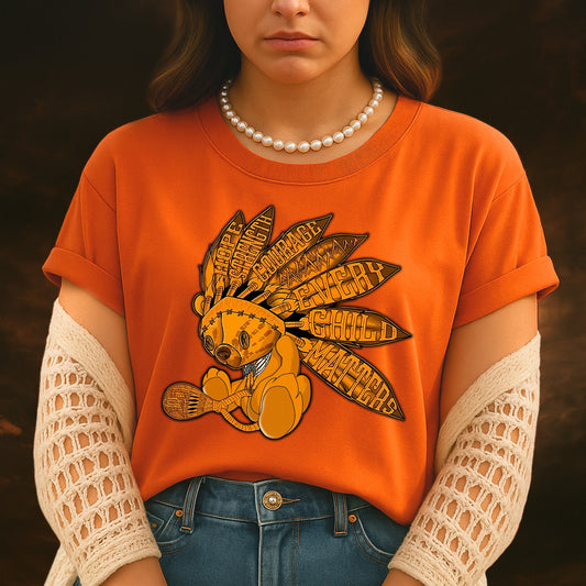 Every Child Matters Feather Indigenous Orange Shirt Day Unisex T-Shirt/Hoodie/Sweatshirt