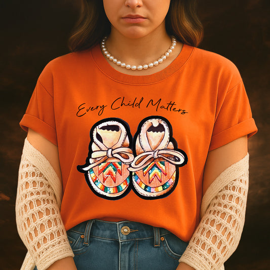Every Child Matters Shoes Indigenous Orange Shirt Day Unisex T-Shirt/Hoodie/Sweatshirt