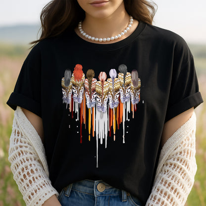 MMIW Women Heather Gray Hand Together Feather Heart Unisex T-Shirt/Hoodie/Sweatshirt