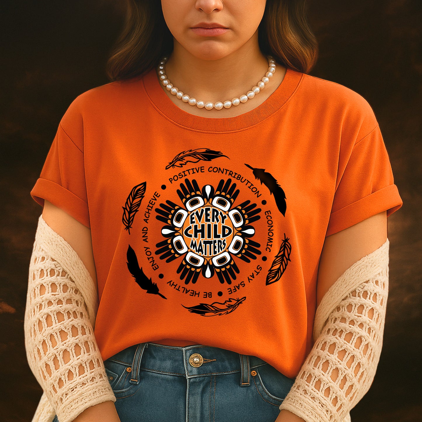 Every Child Matters Native Hand-To-Hand Native American Unisex T-Shirt/Hoodie/Sweatshirt