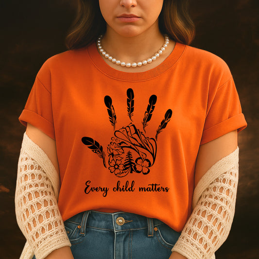 Every Child Matters Native Handprint Luxe Native American Unisex T-Shirt/Hoodie/Sweatshirt