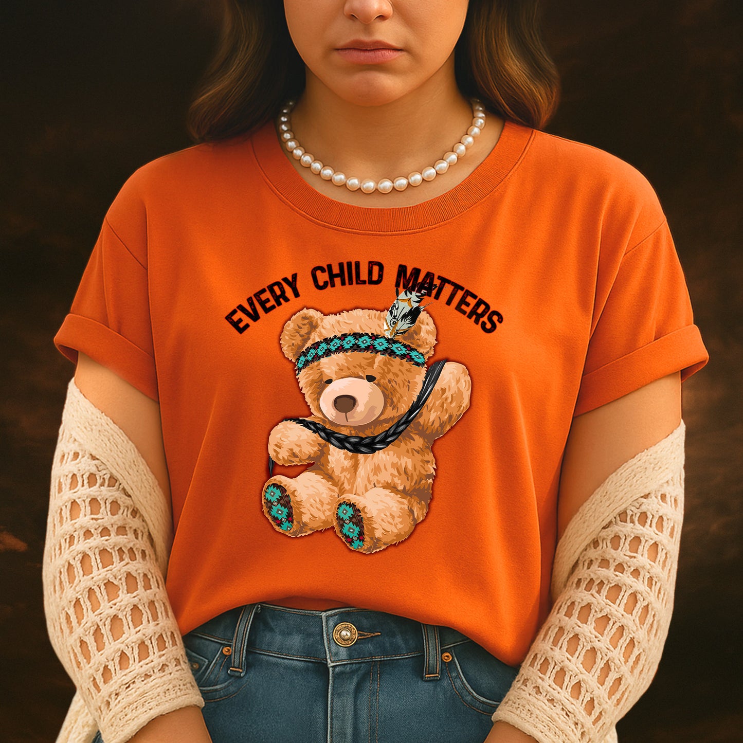 Every Child Matters Baby Bear Native American Unisex T-Shirt/Hoodie/Sweatshirt