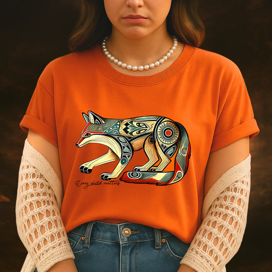 Every Child Matters Native Fox Totem Native American Unisex T-Shirt/Hoodie/Sweatshirt