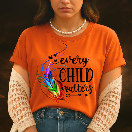 Every Child Matters Native Feathers Native American Unisex T-Shirt/Hoodie/Sweatshirt