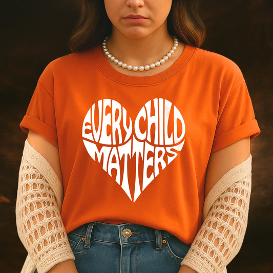 Every Child Matters Native Children Cared By Heart Native American Unisex T-Shirt/Hoodie/Sweatshirt