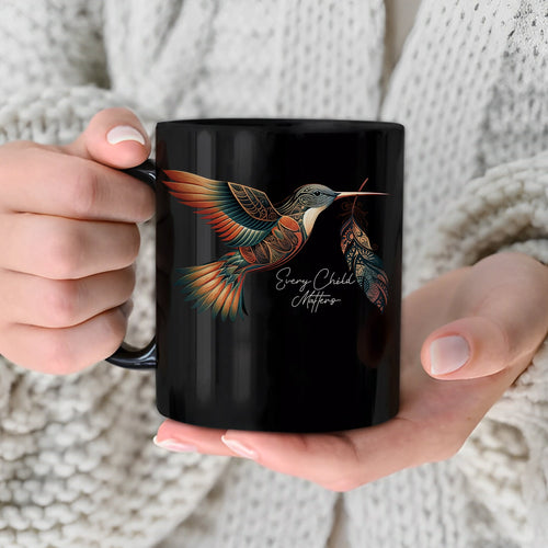 Every Child Matters Hummingbird Feather Native American Ceramic Coffee Mug
