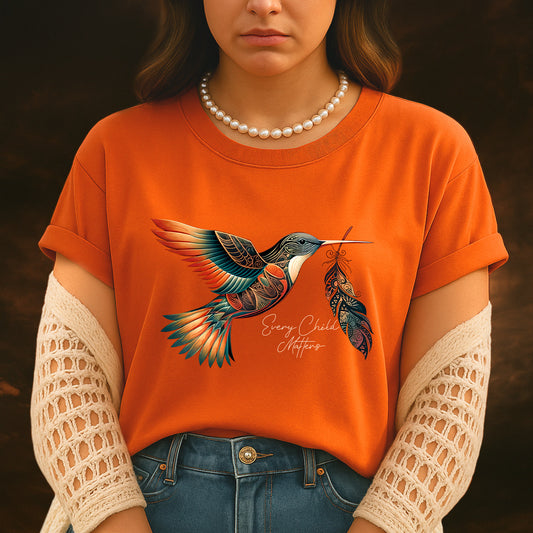 Every Child Matters Hummingbird Feather Native American Unisex T-Shirt/Hoodie/Sweatshirt