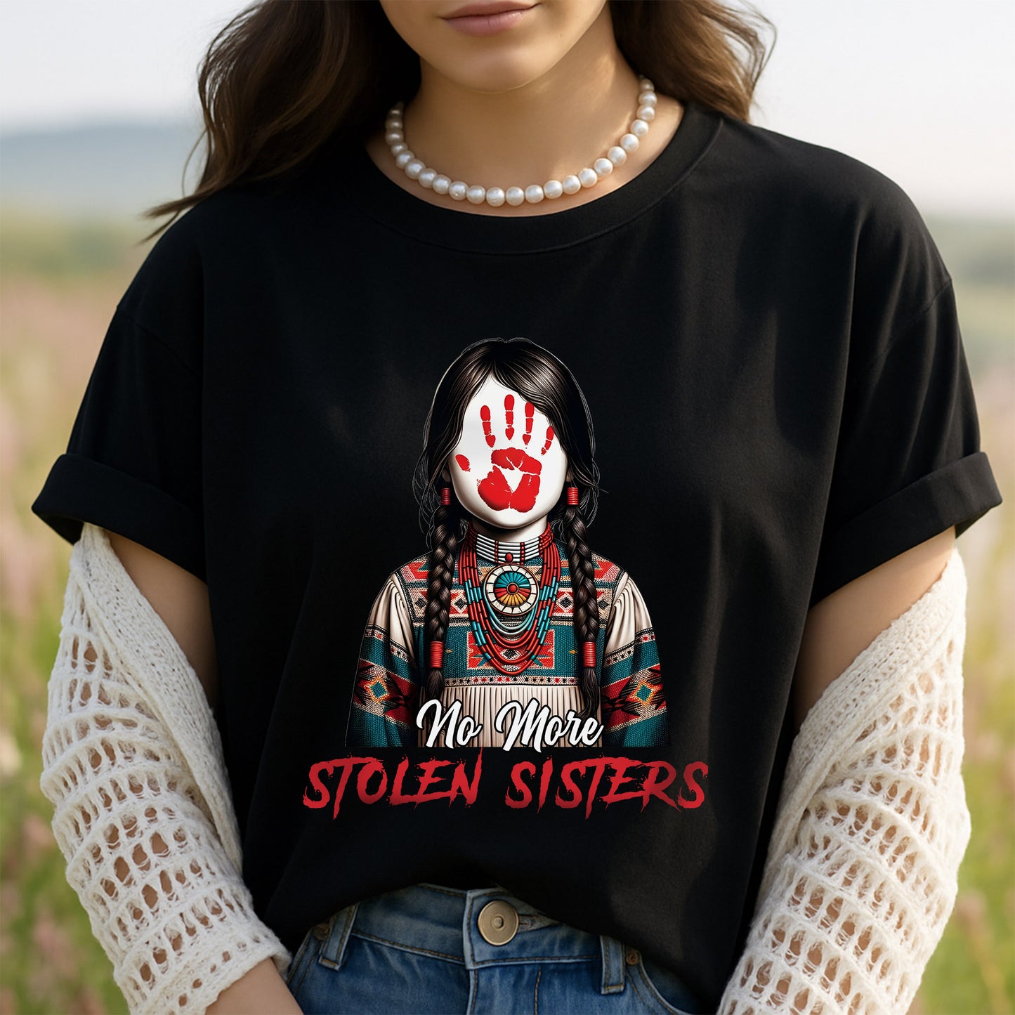 MMIW No More Stolen Sisters Red Hand Unisex T-Shirt/Hoodie/Sweatshirt