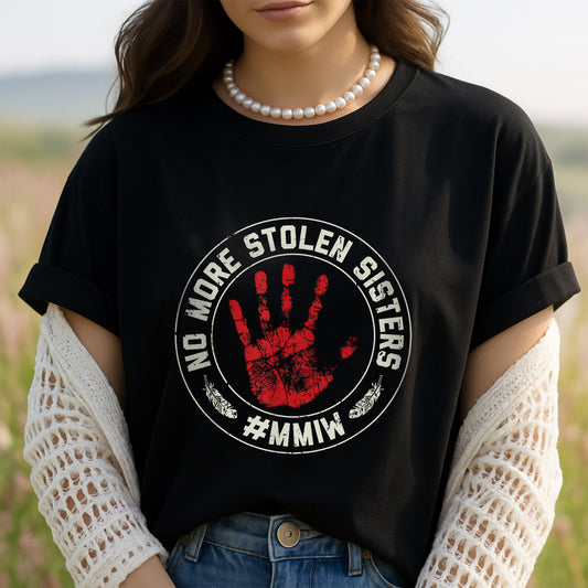 MMIW Awareness Indigenous Circle Red Hand Unisex T-Shirt/Hoodie/Sweatshirt