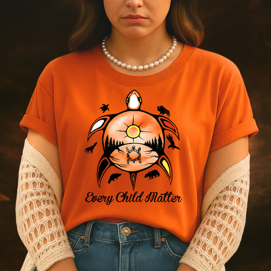 Every Child Matters Turtle For Orange Shirt Day Unisex T-Shirt/Hoodie/Sweatshirt 264