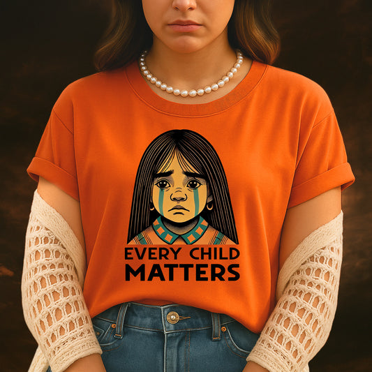 Every Child Matters Native Girl For Orange Shirt Day Unisex T-Shirt/Hoodie/Sweatshirt 286