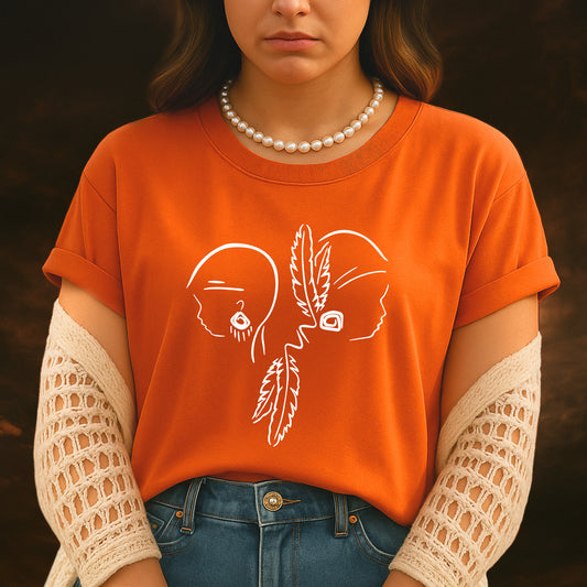 Every Child Matters Two Children For Orange Shirt Day Unisex T-Shirt/Hoodie/Sweatshirt 292