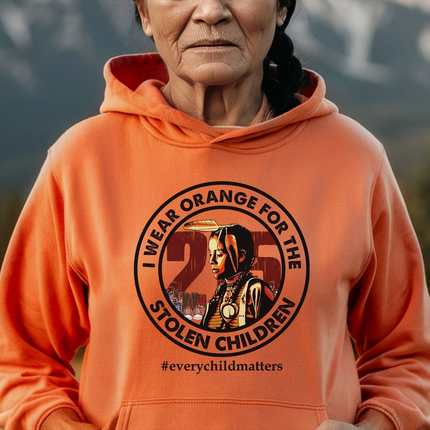 Every Child Matters I Wear Orange For The 215 Stolen Children Circle For Orange Day Unisex T-Shirt/Hoodie/Sweatshirt