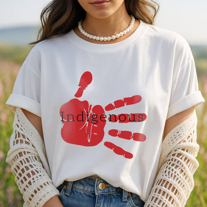 MMIW Indigenous Woman Red Hand Unisex T-Shirt/Hoodie/Sweatshirt