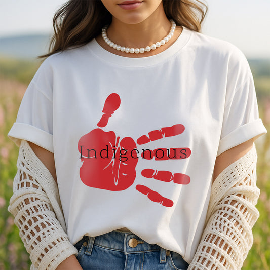 MMIW Indigenous Woman Red Hand Unisex T-Shirt/Hoodie/Sweatshirt