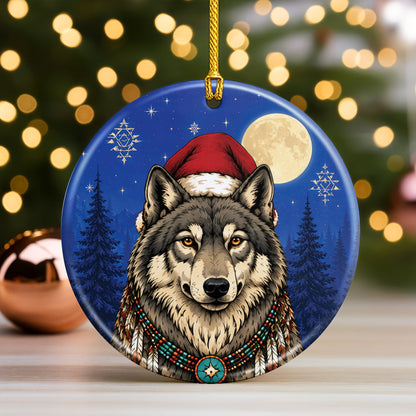 Native Inspired Animals Christmas Ornament Ceramic Holiday Tree Decoration Gift