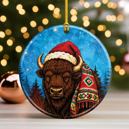 Native Inspired Animals Christmas Ornament Ceramic Holiday Tree Decoration Gift