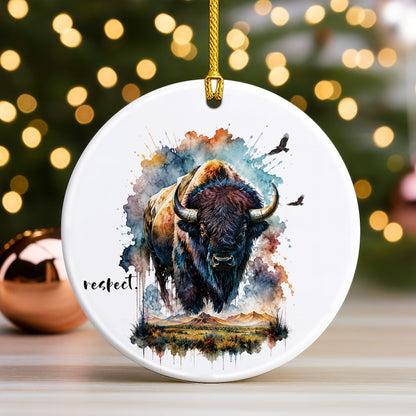The Seven Sacred Teachings Ceramic Christmas Ornament Holiday Tree Decoration Gift