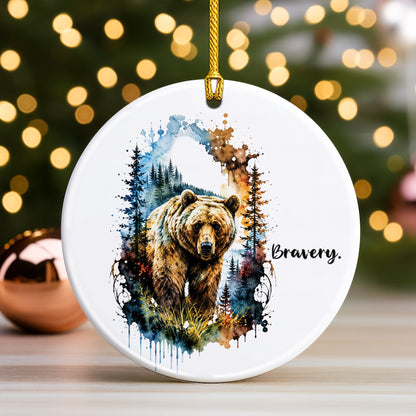 The Seven Sacred Teachings Ceramic Christmas Ornament Holiday Tree Decoration Gift