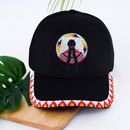 SALE 50% OFF - MMIW Indigenous Women Handmade Beaded Cap WCS