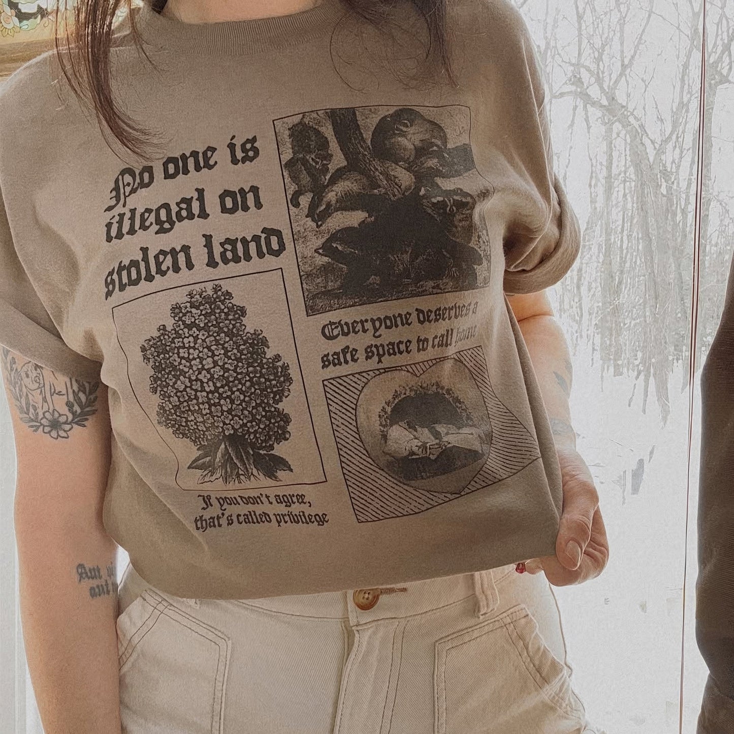 NO ONE IS ILLEGAL ON STOLEN LAND