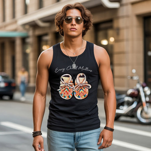 Every Child Matters Shoes Indigenous Unisex Tank Top