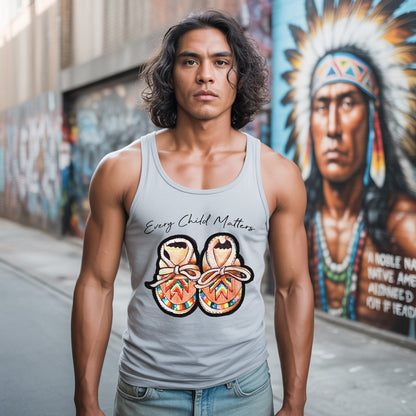 Every Child Matters Shoes Indigenous Unisex Tank Top