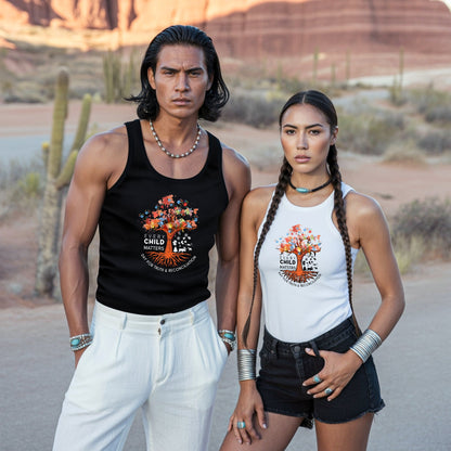 Every Child Matters Tree Of Life, Handprints Of Hope, And Healing Unisex Tank Top