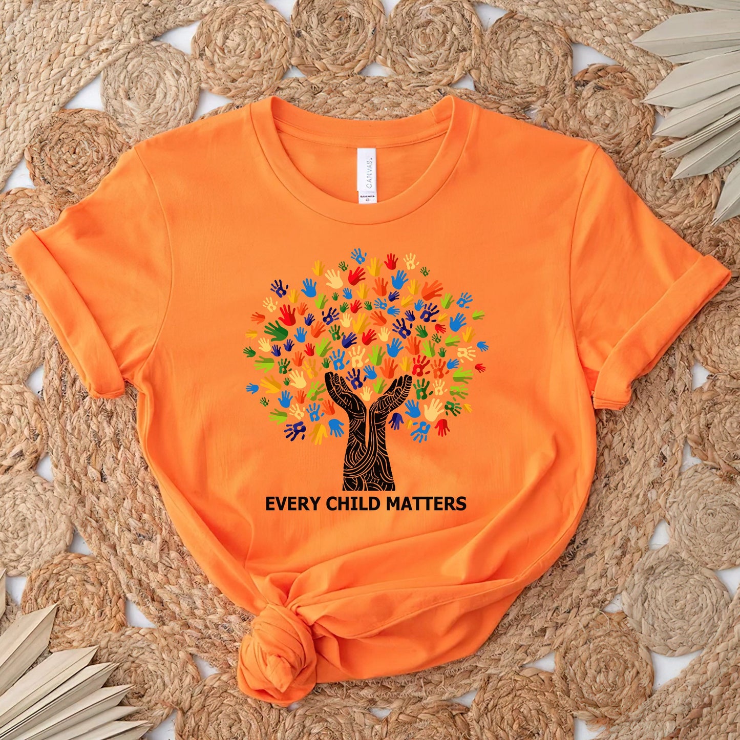 Every Child Matters Handprint Tree For Orange Shirt Day Unisex T-shirt/Hoodie/Sweatshirt