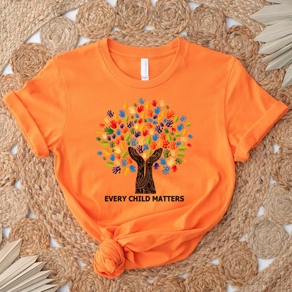 Every Child Matters Handprint Tree For Orange Shirt Day Unisex T-shirt/Hoodie/Sweatshirt