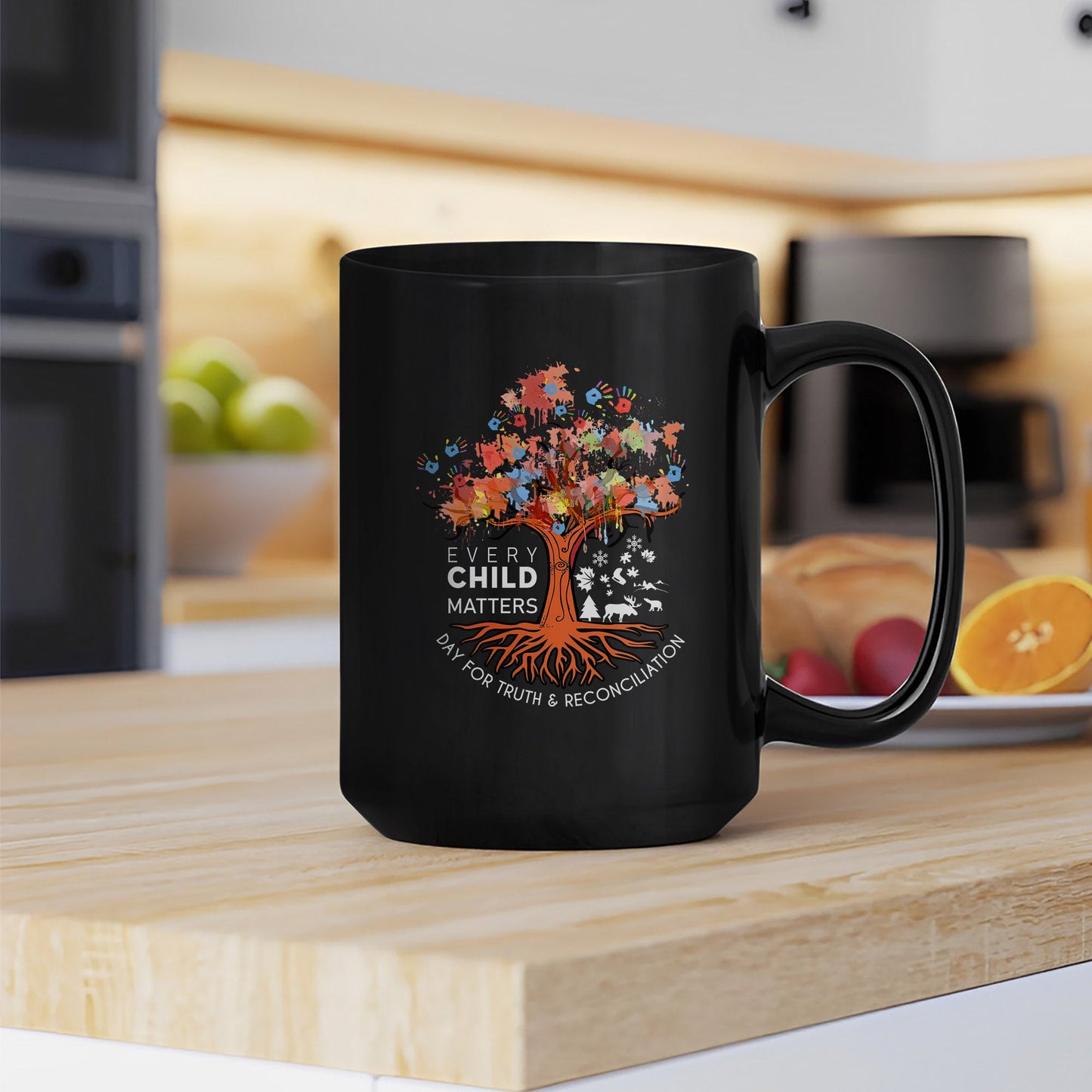 Every Child Matters Tree Of Life, Handprints Of Hope, And Healing Ceramic Coffee Mug
